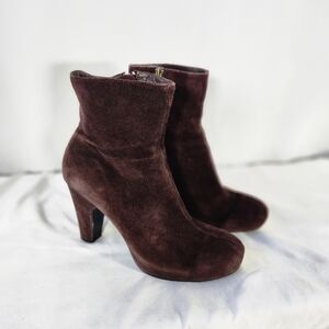 Cordani Calzature Brown Suede Ankle Boots Women's 39/8.5M